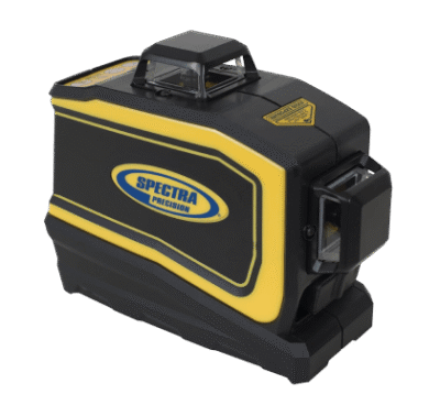 Spectra Precision LT56 3-Plane Laser Tool with Floor / Ceiling Target, Bracket, Rechargeable Battery